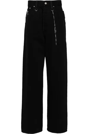 MASTERMIND Skull-print straight-leg jeans