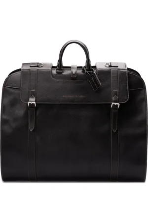 Brunello Cucinelli Structured leather weekender bag