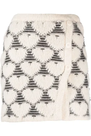 Marco Rambaldi Heart-embroidery knit skirt