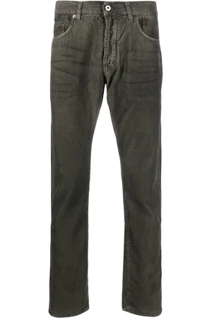 14bros Logo-patch straight-leg jeans