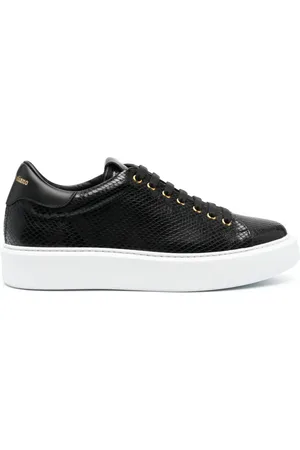 Giuliano Galiano Textured leather low-top sneakers