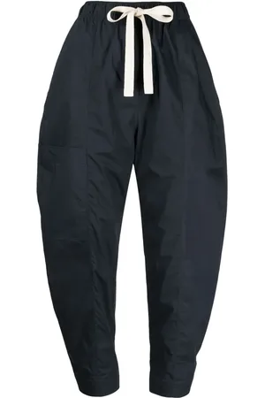 Lee Mathews Cropped cotton track pants