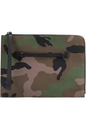 VALENTINO GARAVANI Camouflage-print clutch bag