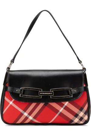 Burberry 20th Century Supernova Check Canvas Flap shoulder bag