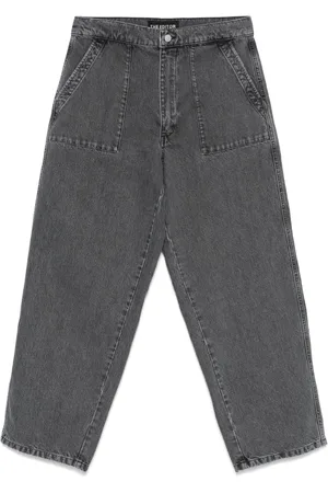THE EDITOR Washed-effect jeans