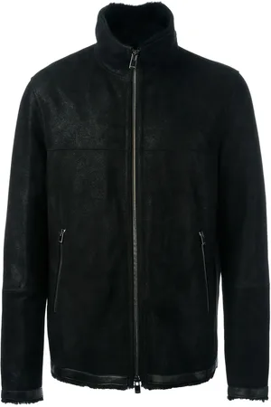 DROME Zipped shearling jacket