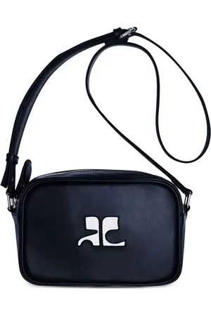 Courrèges Logo leather camera bag
