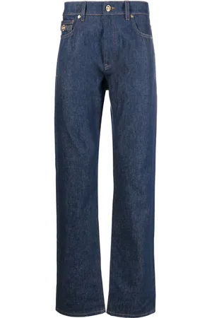 VERSACE Medusa Head-detailed straight-leg jeans