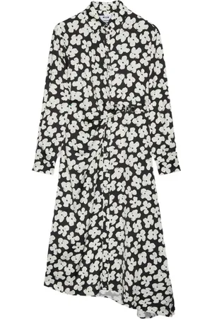Msgm Floral-print midi dress