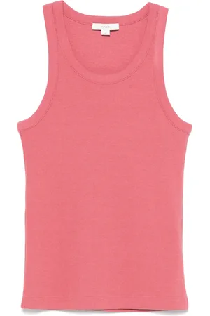 Vince Ribbed scoop-neck tank top