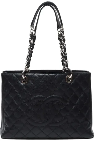 CHANEL 2010-2011 matelassé caviar-leather GST tote bag