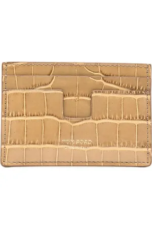 Tom Ford Crocodile-embossed cardholder