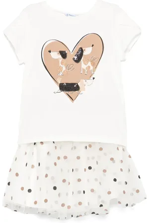Mayoral Polka-dot skirt set