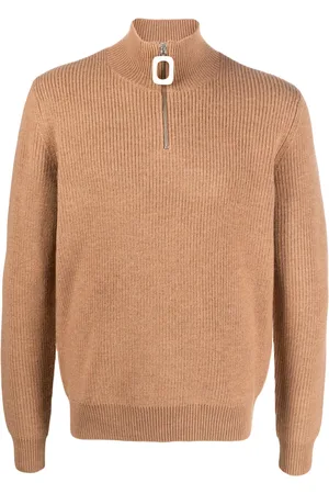 J.W.Anderson Puller half-zip ribbed jumper