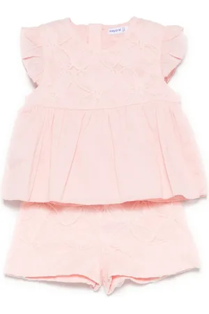 Mayoral Floral-motif shorts set