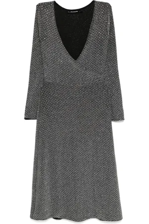 Karl Lagerfeld Jersey rhinestone dress