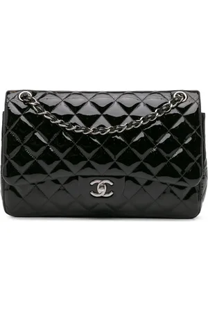 CHANEL 2014 Jumbo Classic Patent Double Flap shoulder bag
