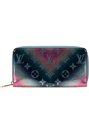 LOUIS VUITTON 2019 Metallic Monogram Vernis Degrade Zippy Wallet long wallets