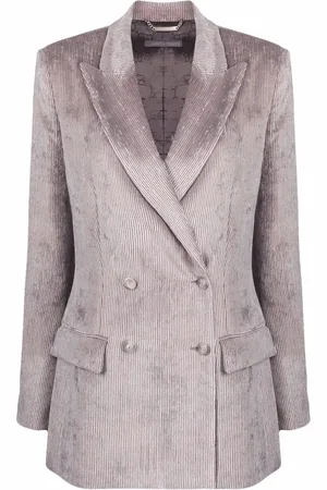 Alberta Ferretti Corduroy double-breasted blazer