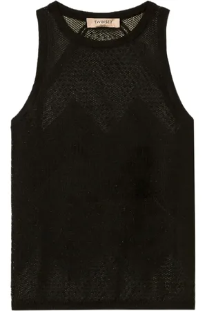 Twin-Set Mesh tank top