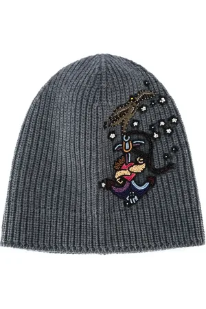 VALENTINO GARAVANI Bead-embellished beanie