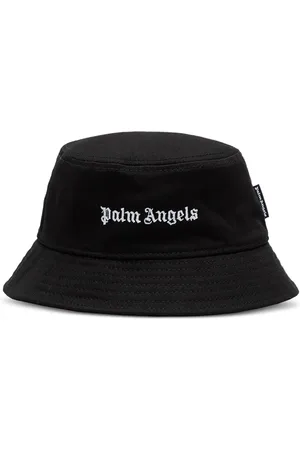 Palm Angels Logo-embroidered bucket hat