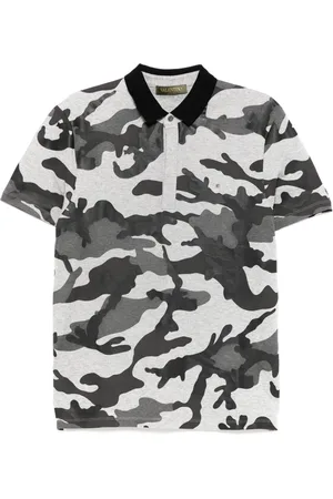 VALENTINO GARAVANI Camouflage-pattern polo shirts