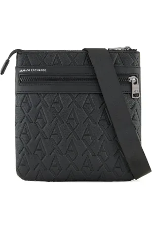 Armani Exchange Monogram-embossed messenger bag