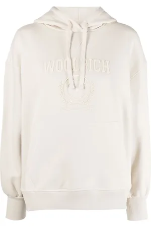 Woolrich Logo-embroidered long-sleeve hoodie