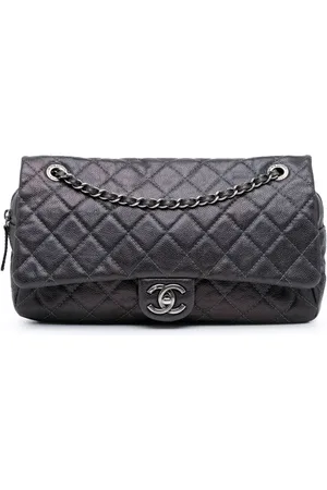 CHANEL 2013-2014 Jumbo Quilted Caviar Easy Flap Bag shoulder bag