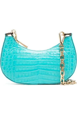 MARIA OLIVER Crocodile-embossed crossbody bag