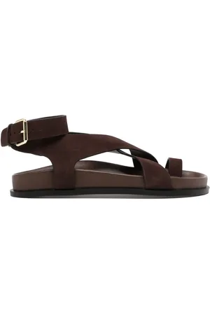 A.Emery Crossover-strap leather sandals