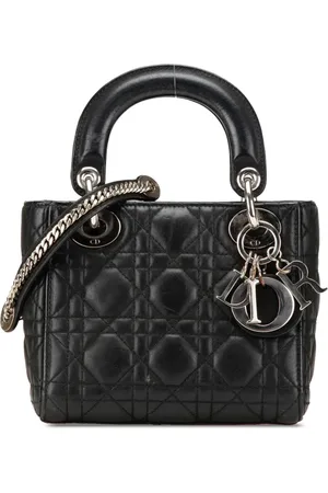 Dior 2015 Mini Lambskin Cannage Lady Dior satchel