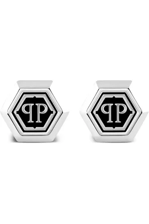 Philipp Plein Hexagon-PP cufflinks