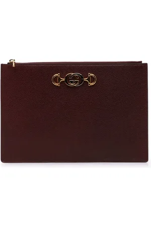 Gucci 2000-2015 Leather Zumi Zip Pouch clutch bag