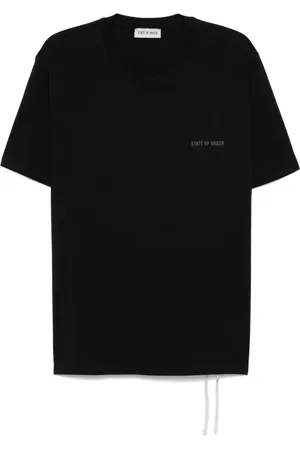 STATE OF ORDER Jersey-texture T-shirt