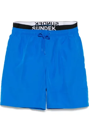 Sundek Logo-waistband swim shorts