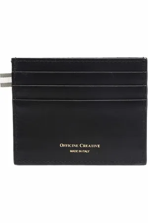 Officine creative Boudin embossed logo cardholder