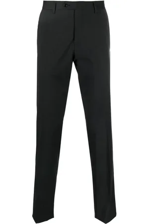 LARDINI Tailored stretch-wool trousers