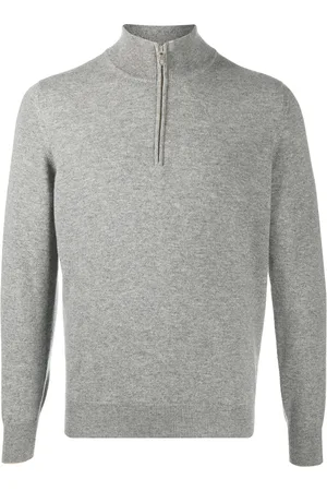 Brunello Cucinelli Zip-up roll neck jumper