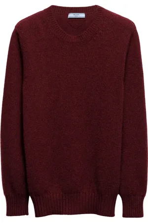 Prada Crew-neck cashmere-wool jumper