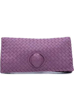 Bottega Veneta 2012-2024 Nappa Intrecciato Turn Lock clutch bag