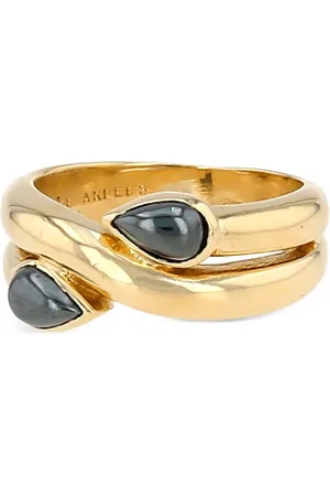 Van cleef 1980s yellow hematite ring