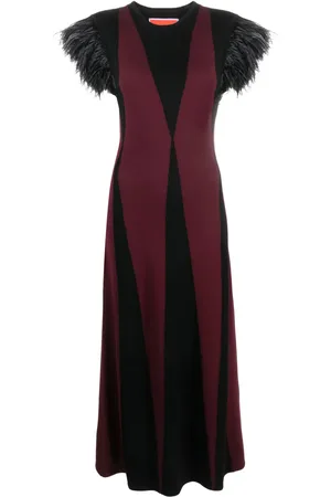 La DoubleJ Harlequin intarsia-knit dress