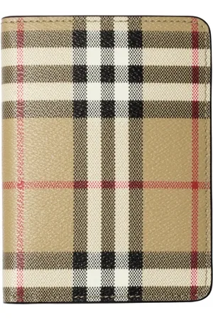 Burberry Checkered passport holder