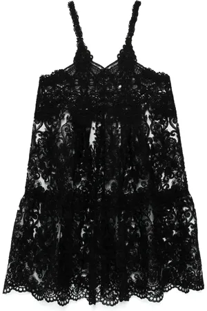 Maurizio Mykonos Corded-lace midi dress