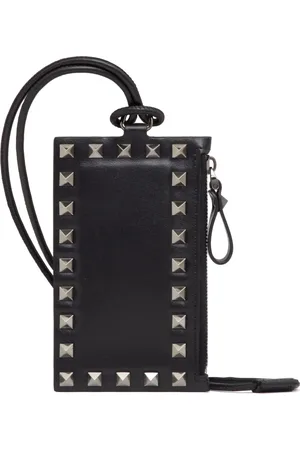 VALENTINO GARAVANI Rockstud leather cardholder