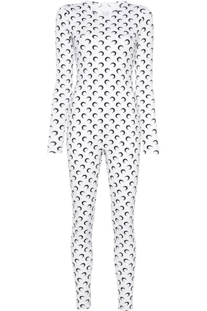 Marine Serre Moon-print jersey catsuit