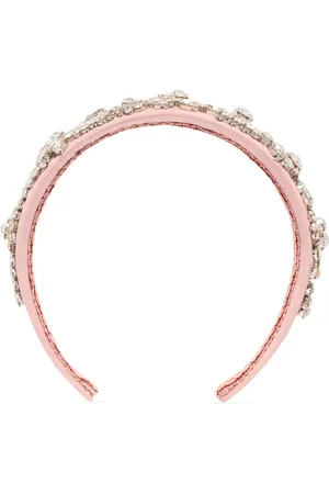 Erdem Embellished satin headband