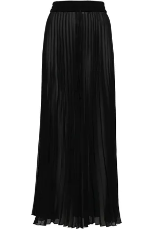 Peter Do Sheer pleated maxi skirt
